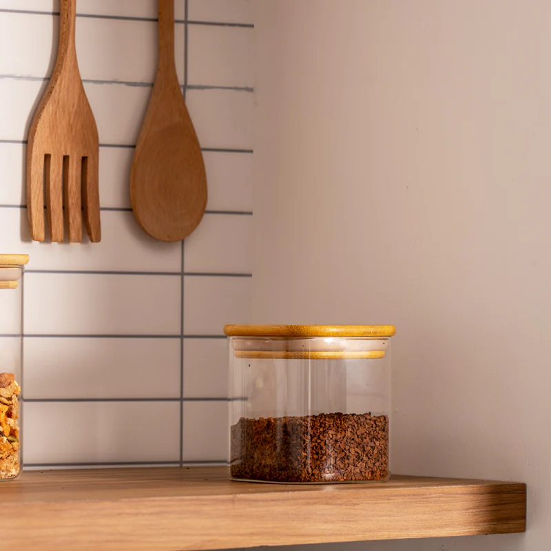 Daily Square Glass Storage Jar - Mini - Image 2
