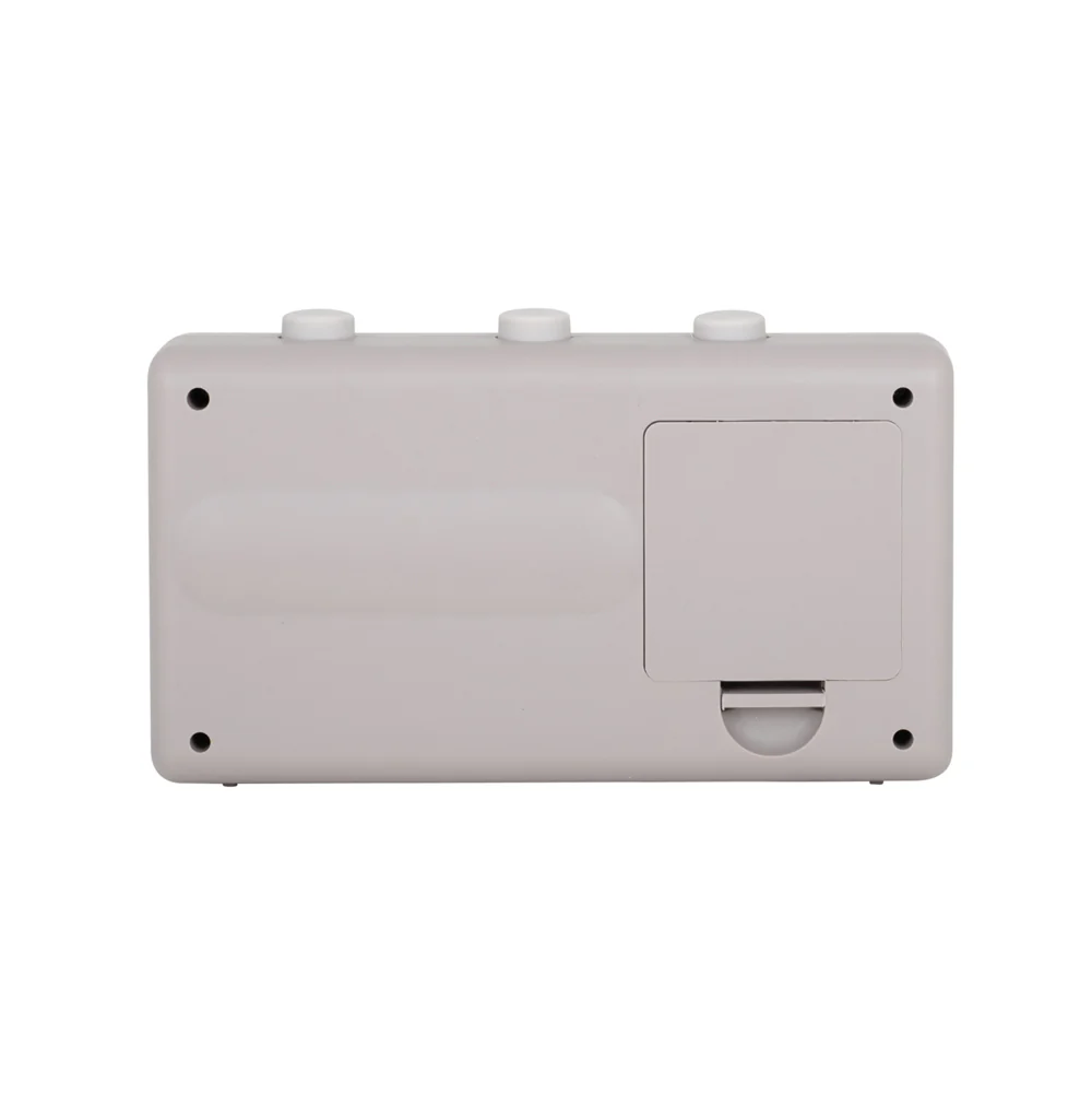 Data Flip Alarm Clock - Bright Grey - Image 3