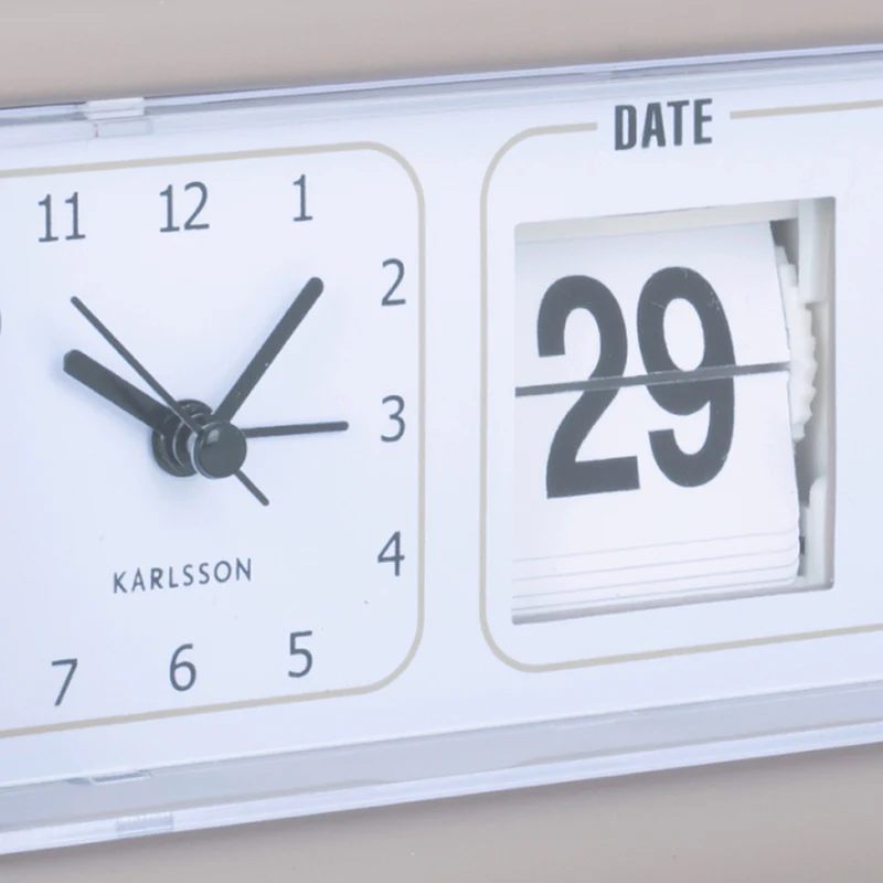 Data Flip Alarm Clock - Bright Grey - Image 4