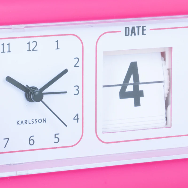 Data Flip Alarm Clock - Bright Pink - Image 4