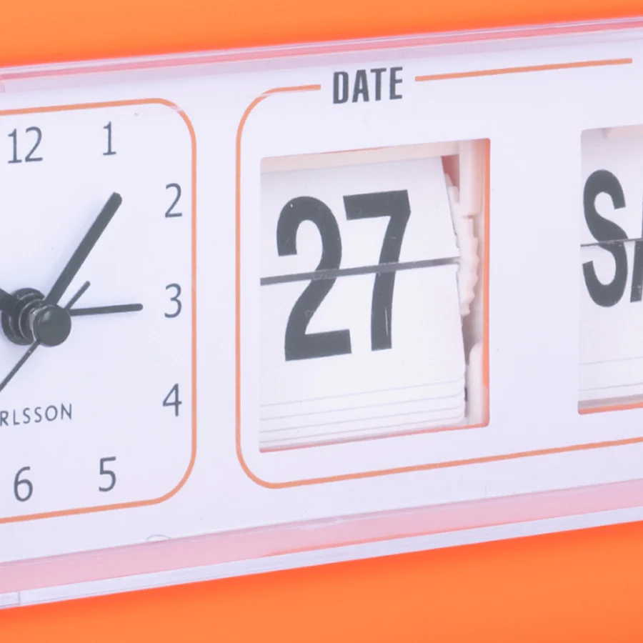Data Flip Alarm Clock - Bright Orange - Image 5