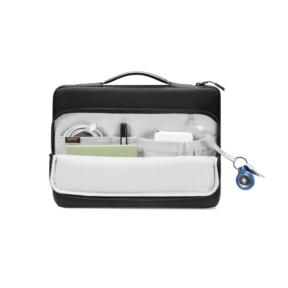 Defender A14 Premium Laptop Briefcase - Black 12 to 13 Inch - Image 4