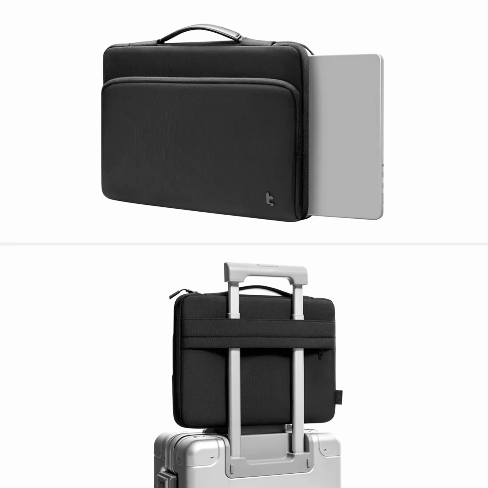 Defender A14 Premium Laptop Briefcase - Black 15 to 16 Inch - Image 12