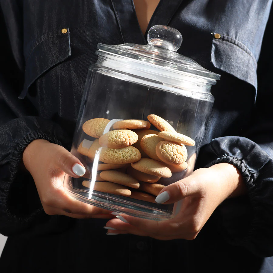 Dema Glass Storage Jar Large - Image 2