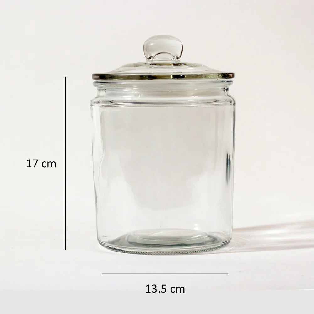 Dema Glass Storage Jar Large - Image 6