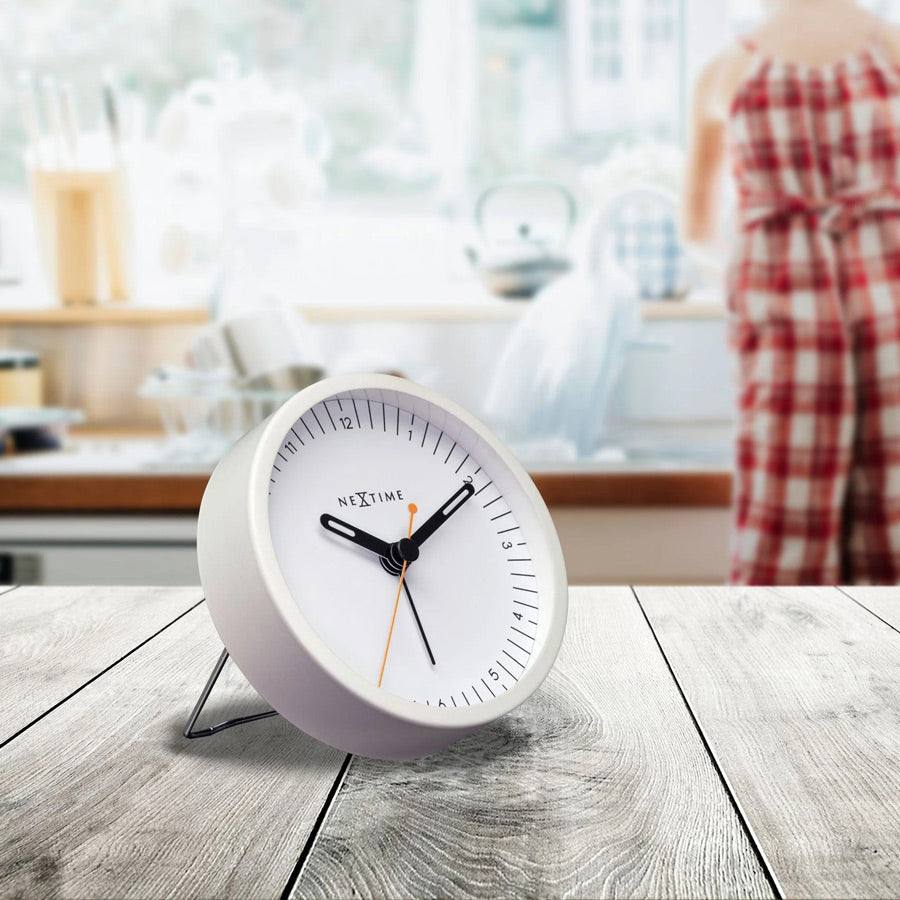 Desk Alarm Clock - White - Image 4