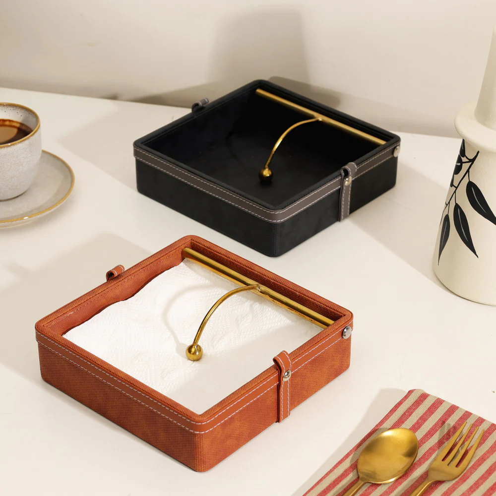 Devon Square Napkin Holder - Umber - Image 4