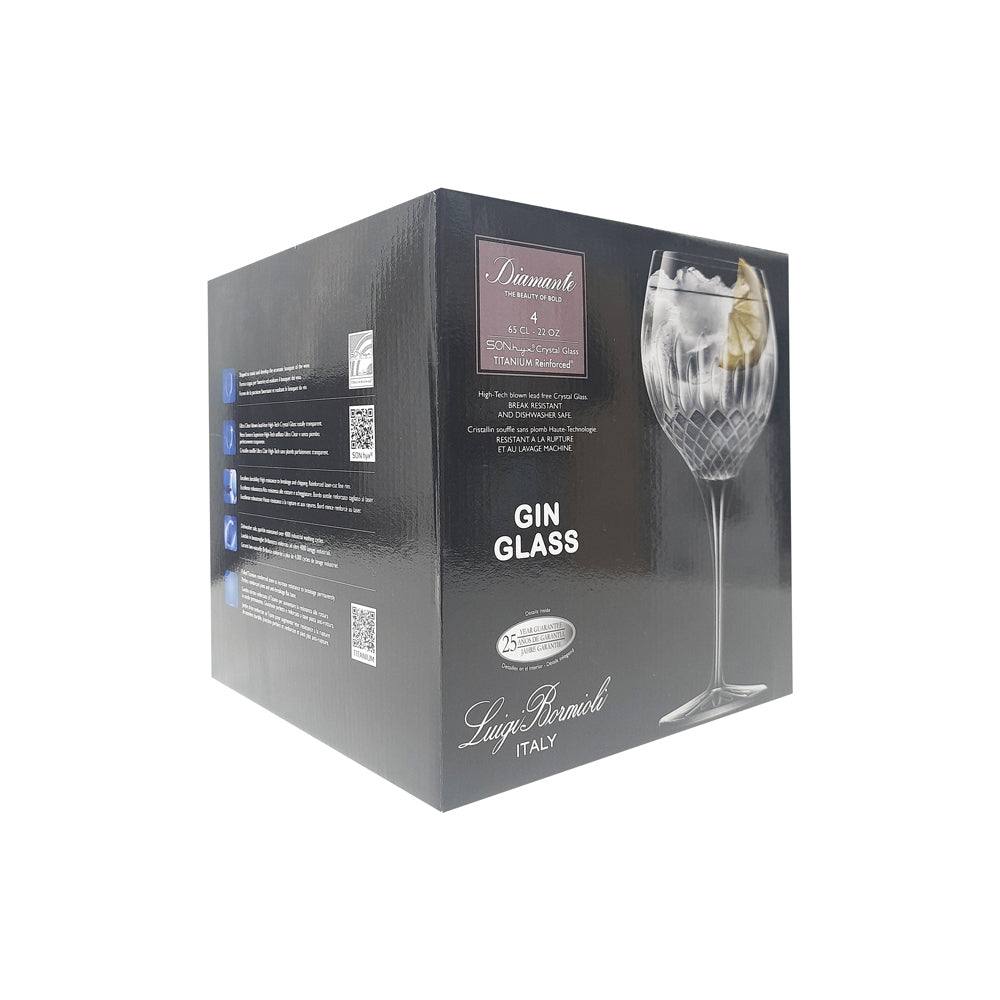 Diamante Gin & Tonic Glasses 650ml, Set of 4 - Image 8