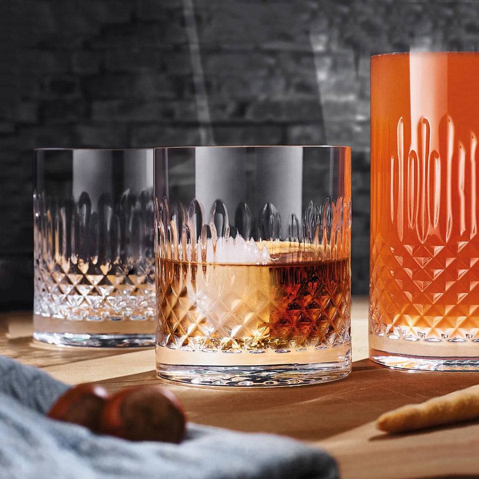 Diamante Whiskey Tumblers 380ml, Set of 6