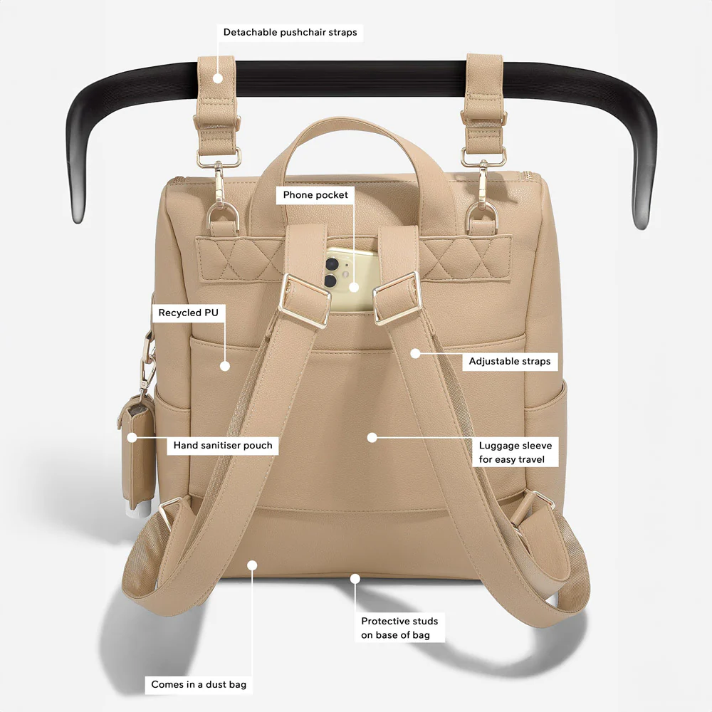 Diaper Backpack - Camel - Image 9