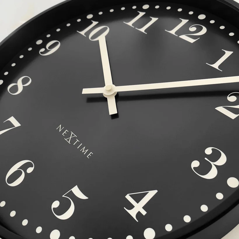 Dickens Wall Clock 30cm - Black - Image 5