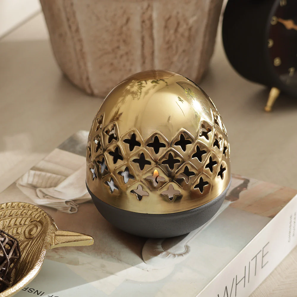 Dome Incense Burner - Gold Grey - Image 8