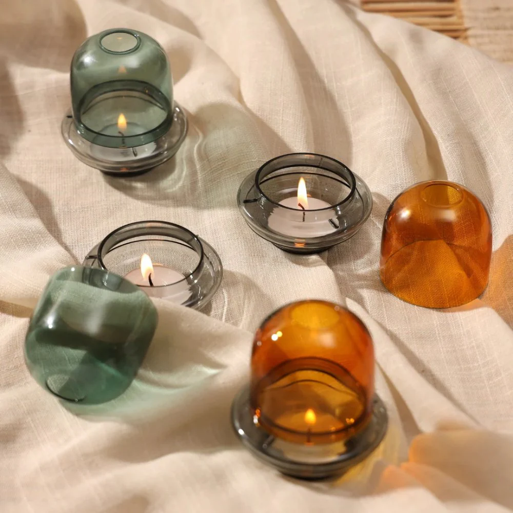 Dome Tealight Holder - Teal - Image 4
