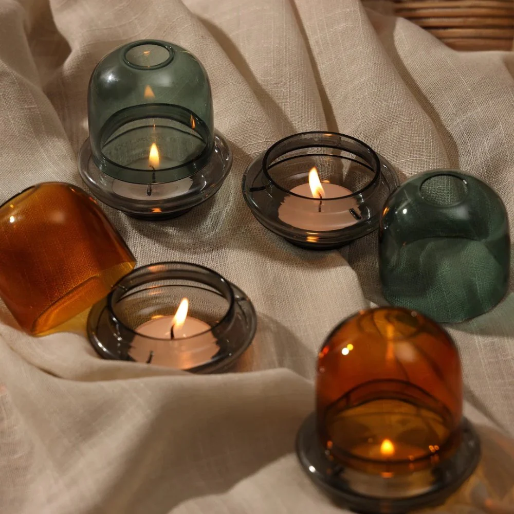 Dome Tealight Holder - Teal - Image 5
