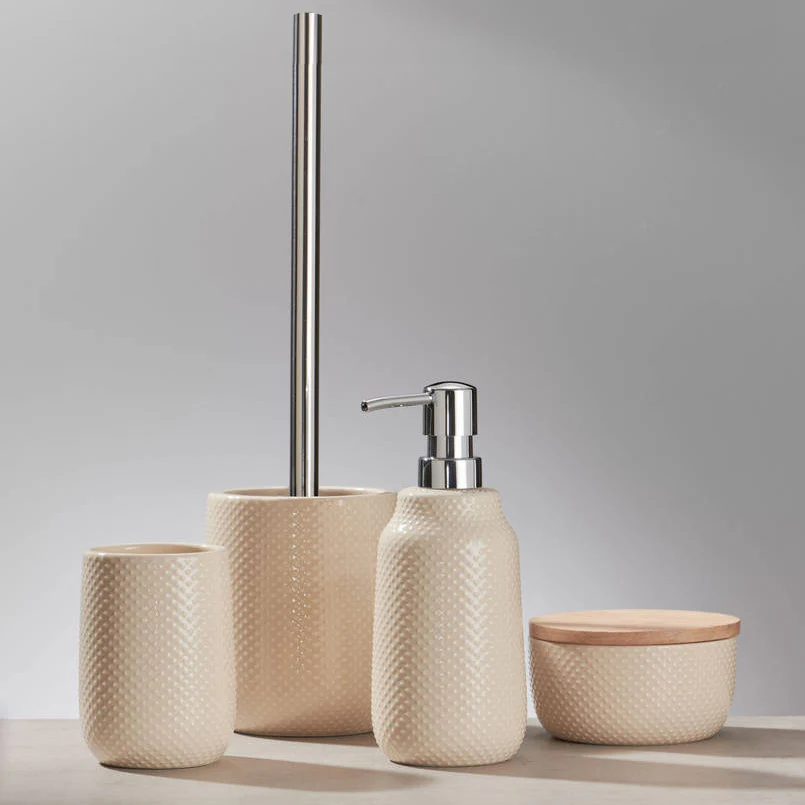 Dotty Toilet Brush - Beige - Image 4