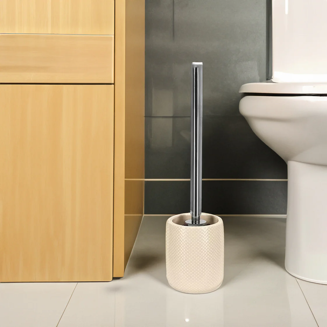 Dotty Toilet Brush - Beige - Image 7