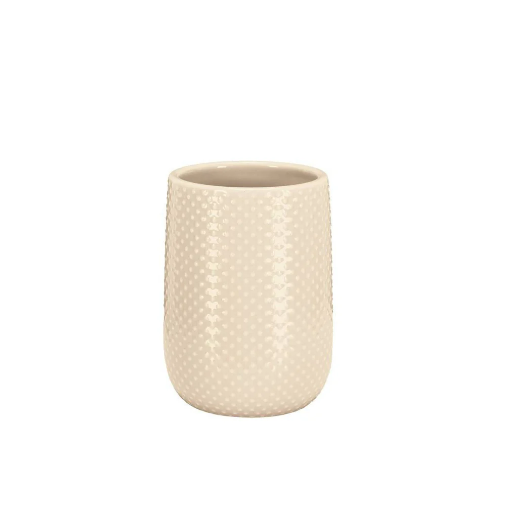 Dotty Toothbrush Tumbler - Beige - Image 3