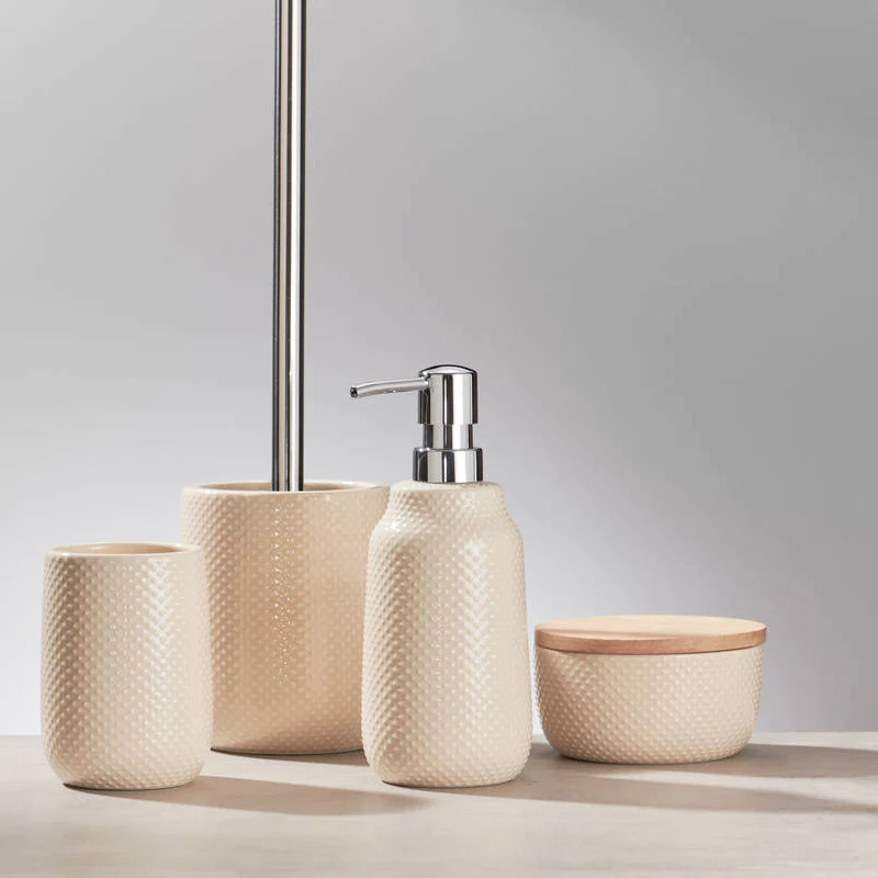 Dotty Toothbrush Tumbler - Beige - Image 4