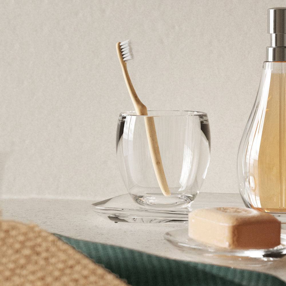 Droplet Toothbrush Holder - Clear