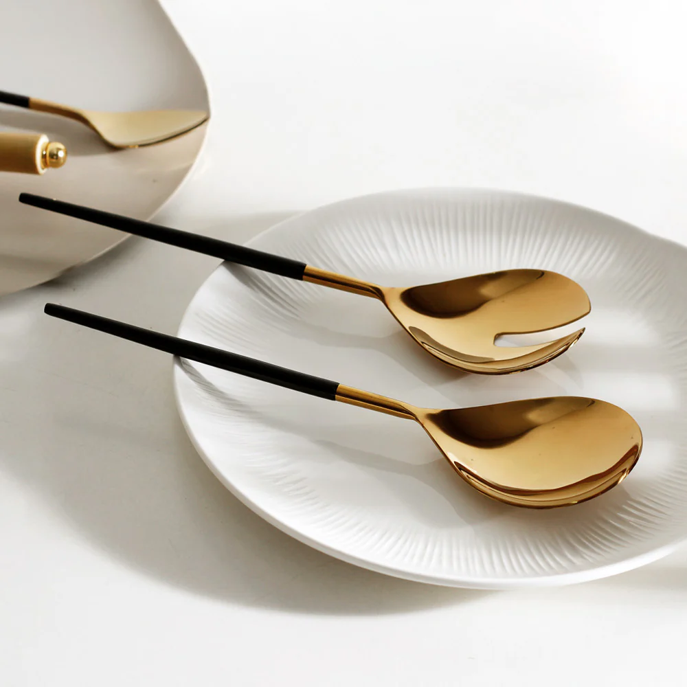 Dual Serving Set - Black Gold - Image 4
