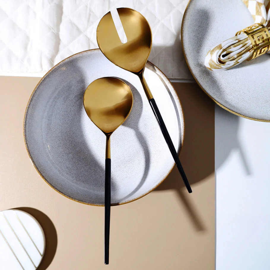 Dual Serving Set - Black Gold - Image 7