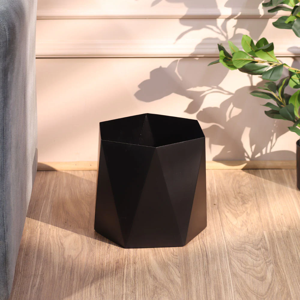 Duke Waste Basket - Black - Image 2
