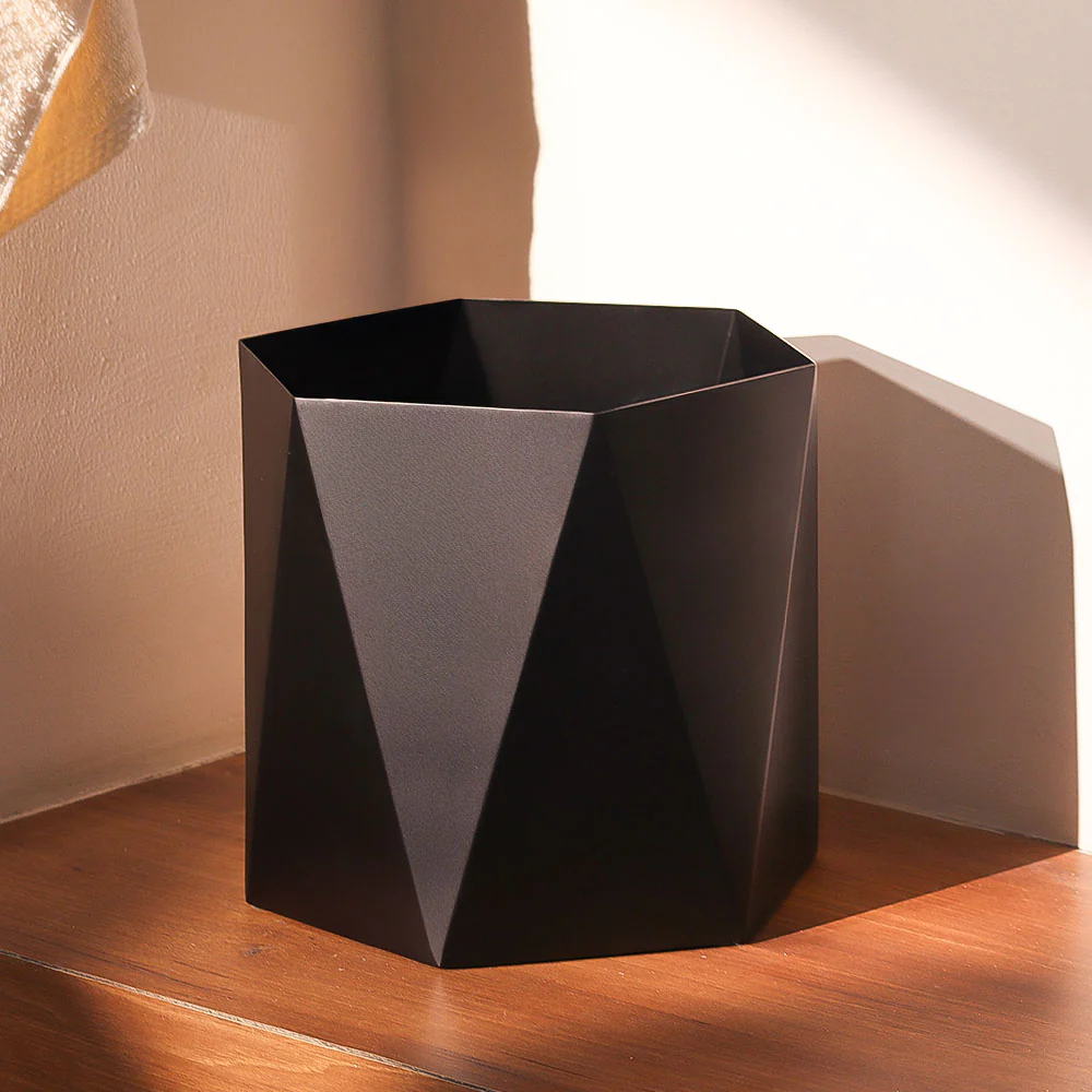 Duke Waste Basket - Black - Image 4