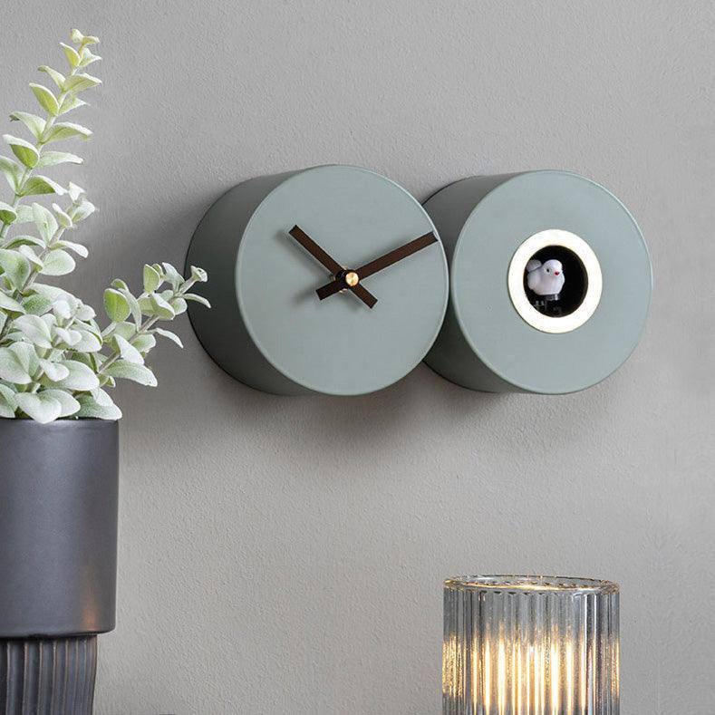 Duo Cuckoo Wall Clock - Jungle Green