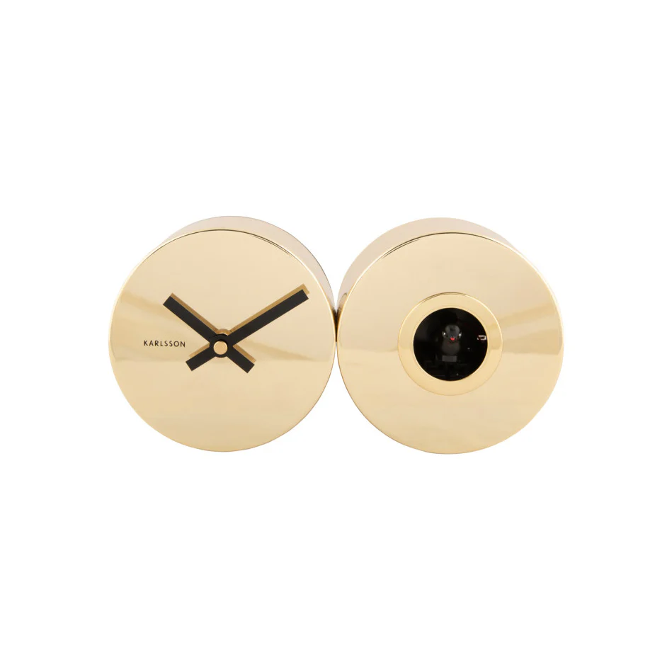 Duo Cuckoo Wall Clock - Metallic Gold - Image 2