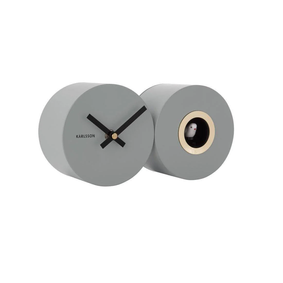Duo Cuckoo Wall Clock - Mouse Grey - Image 2