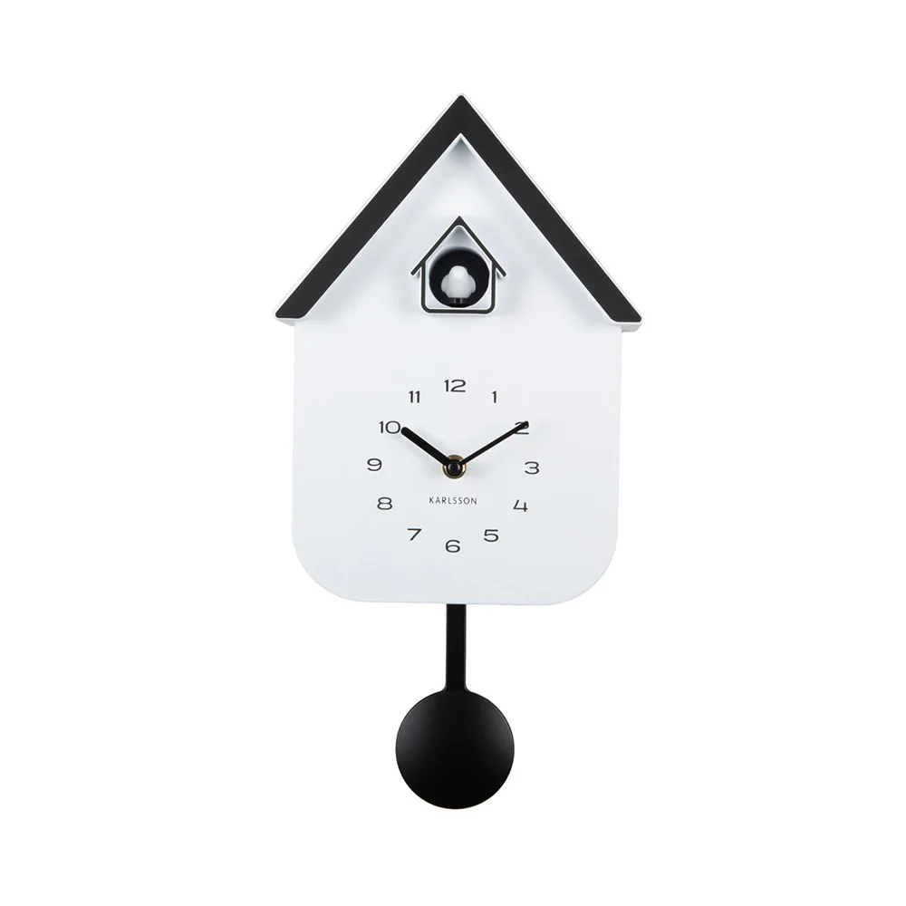 Dupla Cuckoo Pendulum Wall Clock - White - Image 2