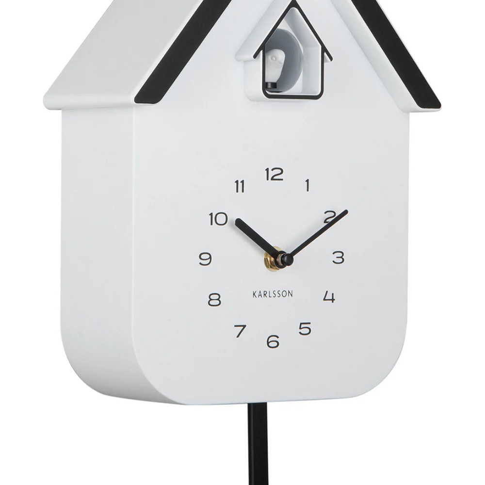 Dupla Cuckoo Pendulum Wall Clock - White - Image 4