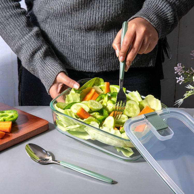EasyClip Glass Storage Box 1500ml - Nordic Sage - Image 4