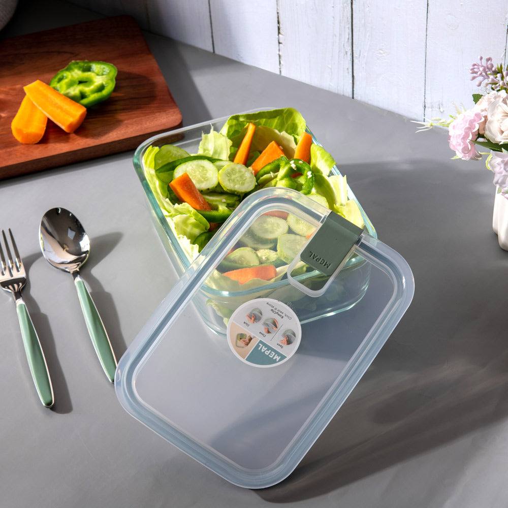 EasyClip Glass Storage Box 1500ml - Nordic Sage - Image 9