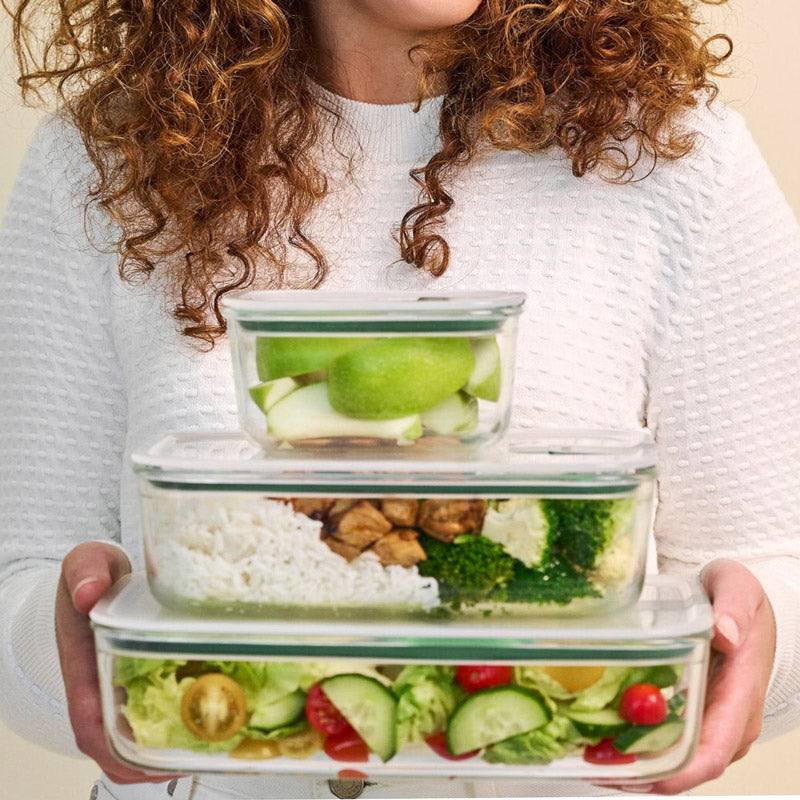 EasyClip Glass Storage Box 2250ml - Nordic Sage - Image 10
