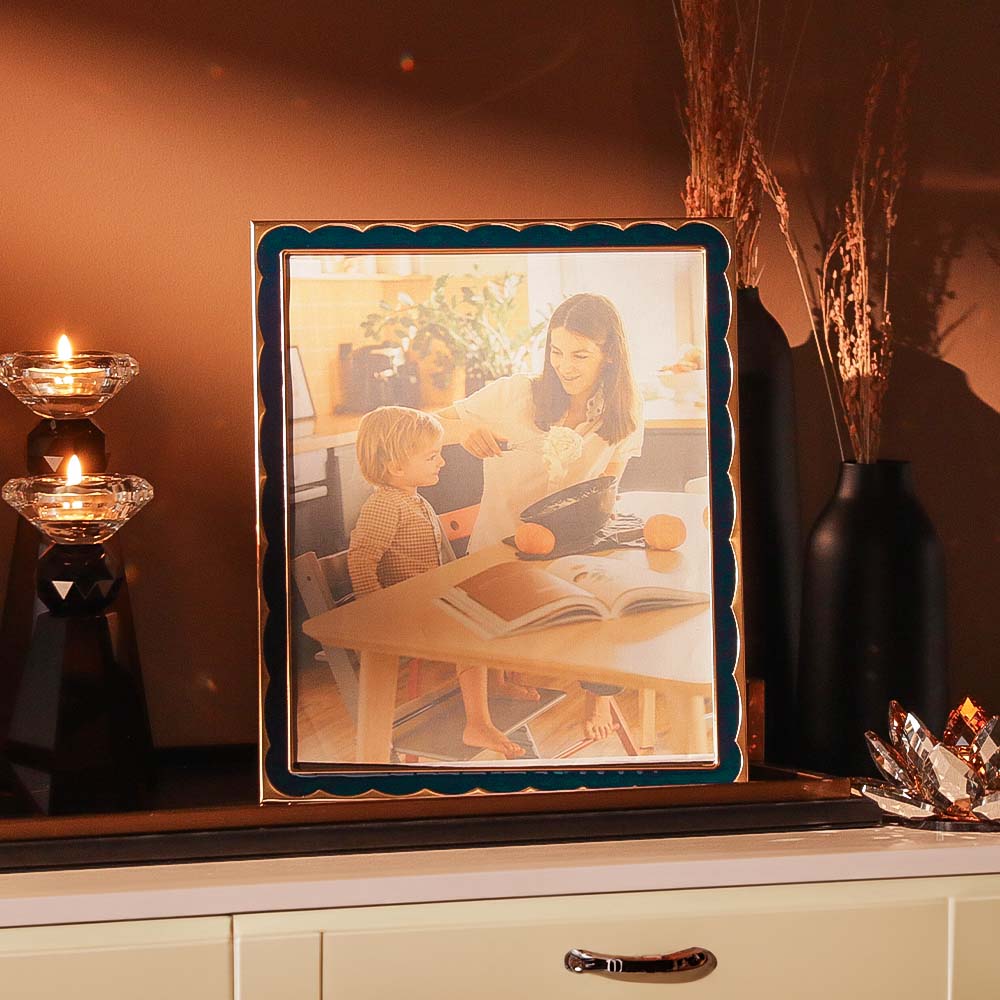 Ebony Photo Frame Extra Large - Blue Gold - Image 5
