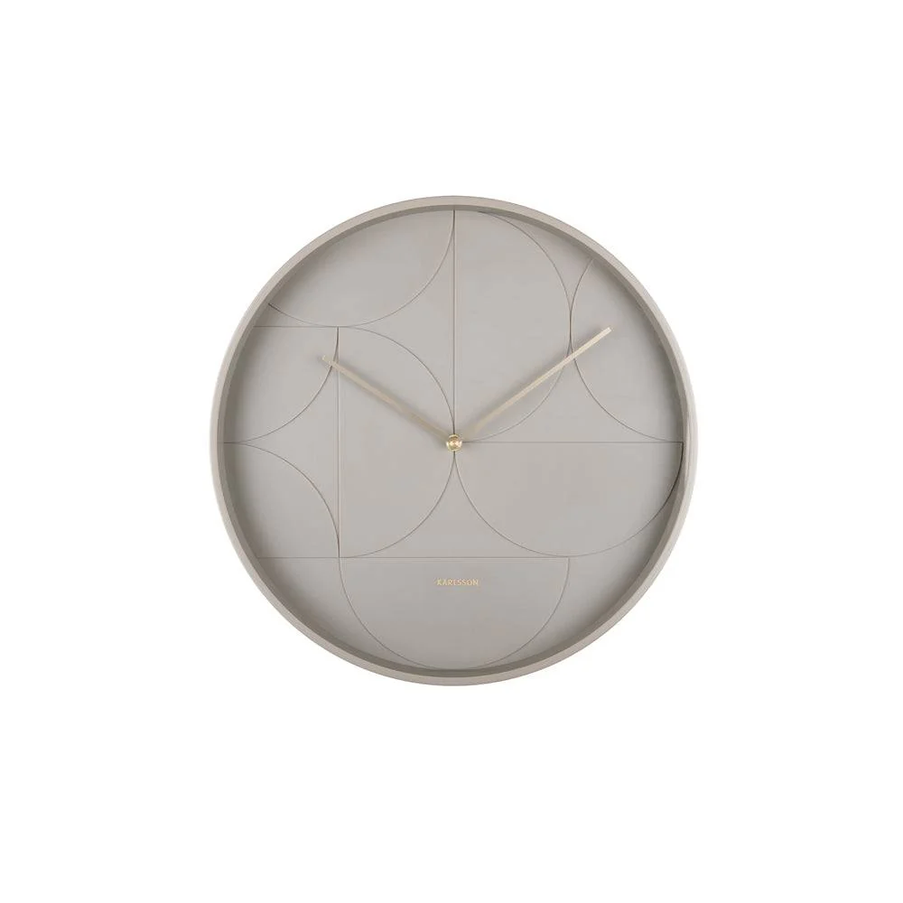 Echelon Circular Wall Clock 40cm - Dark Grey - Image 3