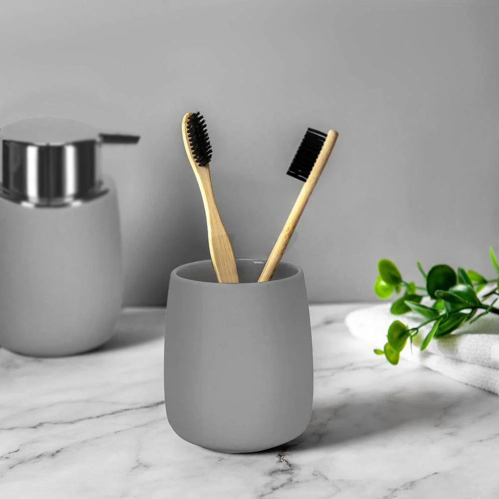 Eclipse Toothbrush Tumbler - Light Grey - Image 4