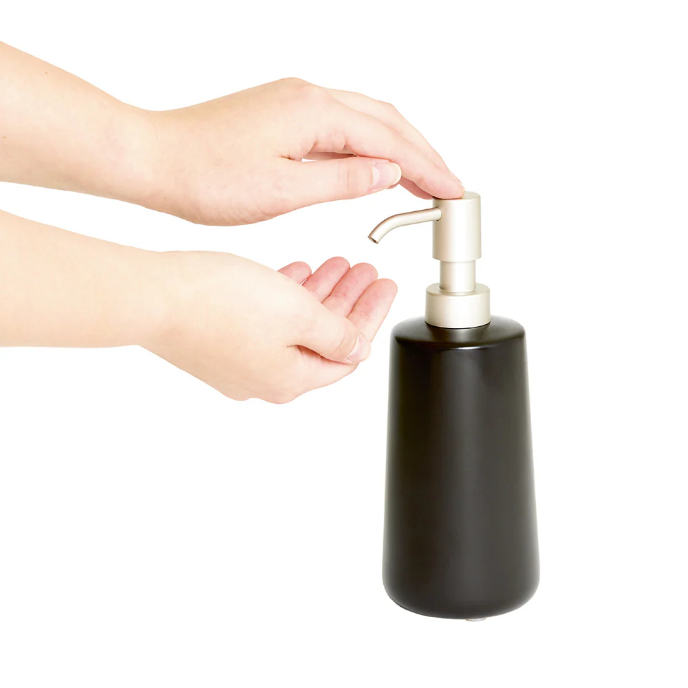 Eco Vanity Soap Dispenser - Matte Black - Image 4