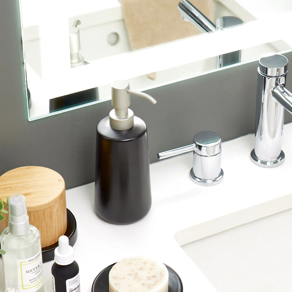 Eco Vanity Soap Dispenser - Matte Black - Image 6
