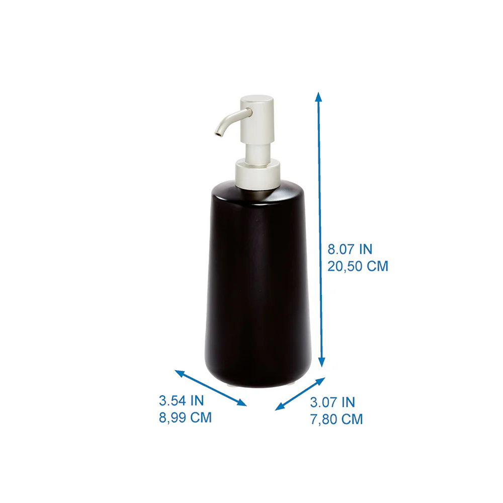 Eco Vanity Soap Dispenser - Matte Black - Image 7
