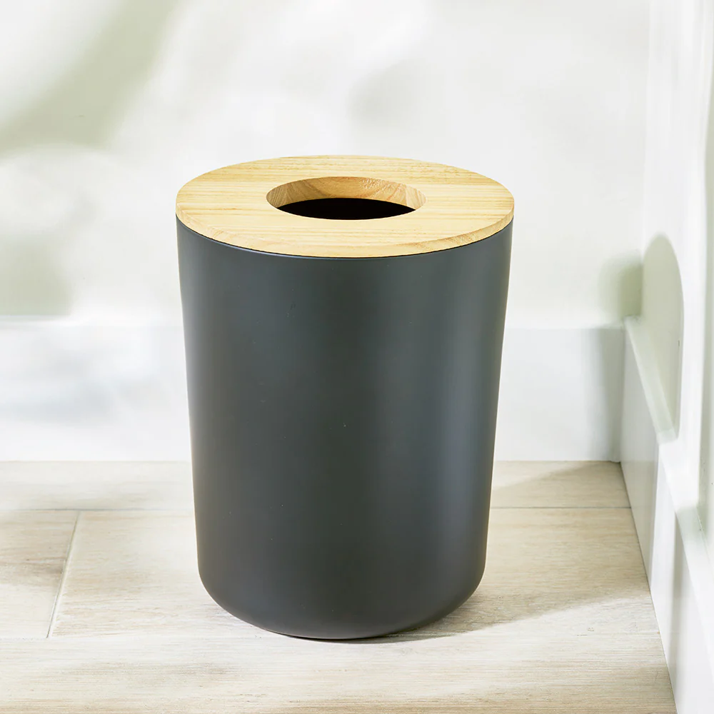 Eco Vanity Waste Bin - Matte Black - Image 4