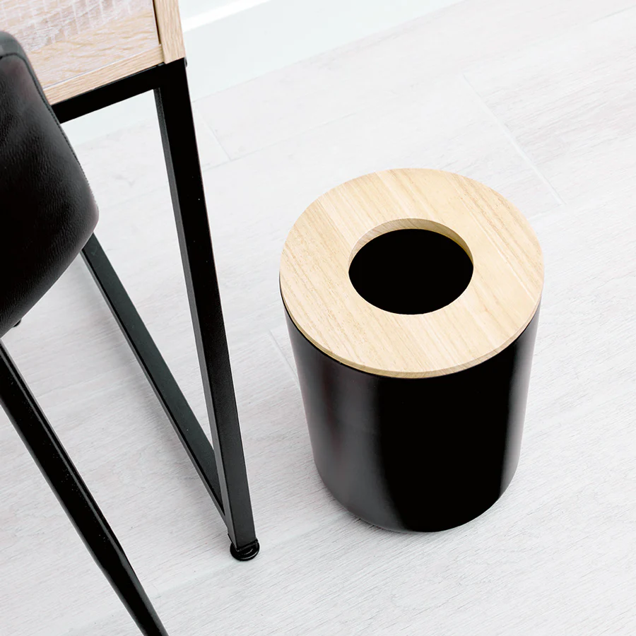 Eco Vanity Waste Bin - Matte Black - Image 6