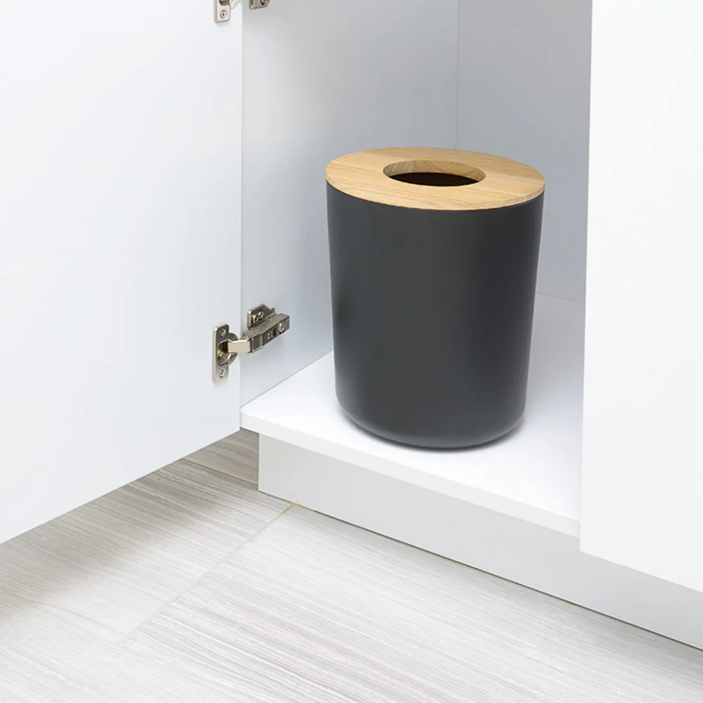 Eco Vanity Waste Bin - Matte Black - Image 7
