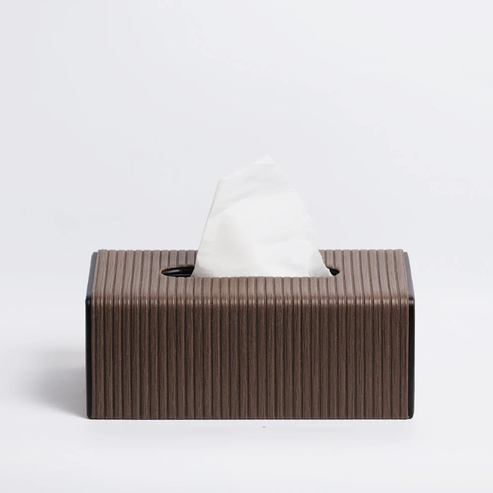 Edge Tissue Box Holder - Brown - Image 3