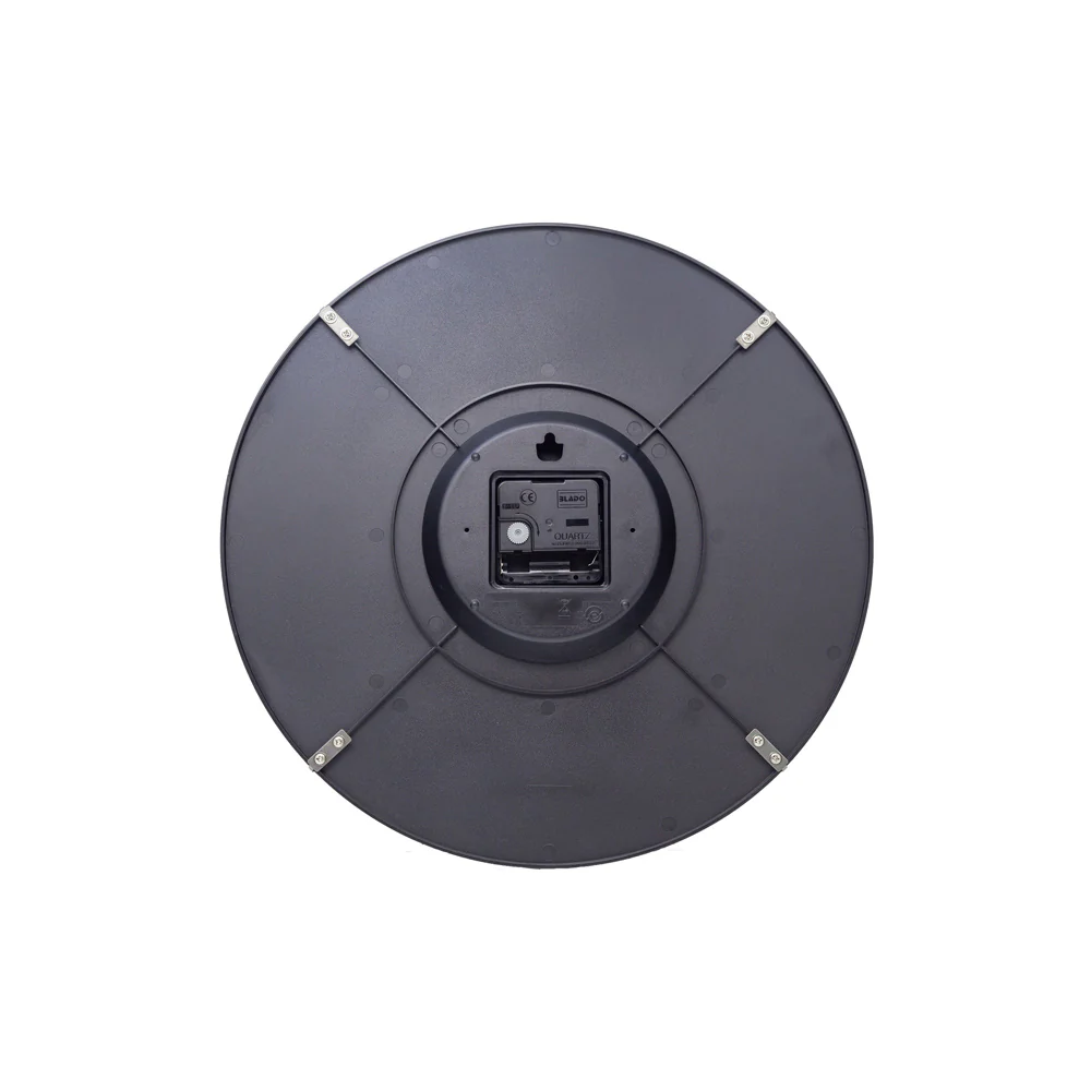 Edge Wood Dome Wall Clock 35cm - Brown - Image 4