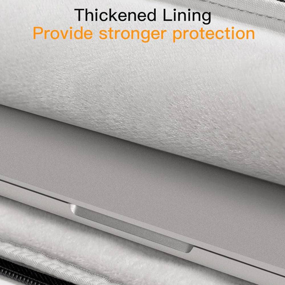 EdgeKeeper Laptop Sleeve and Pouch - Black Grey 15.6 Inches - Image 5
