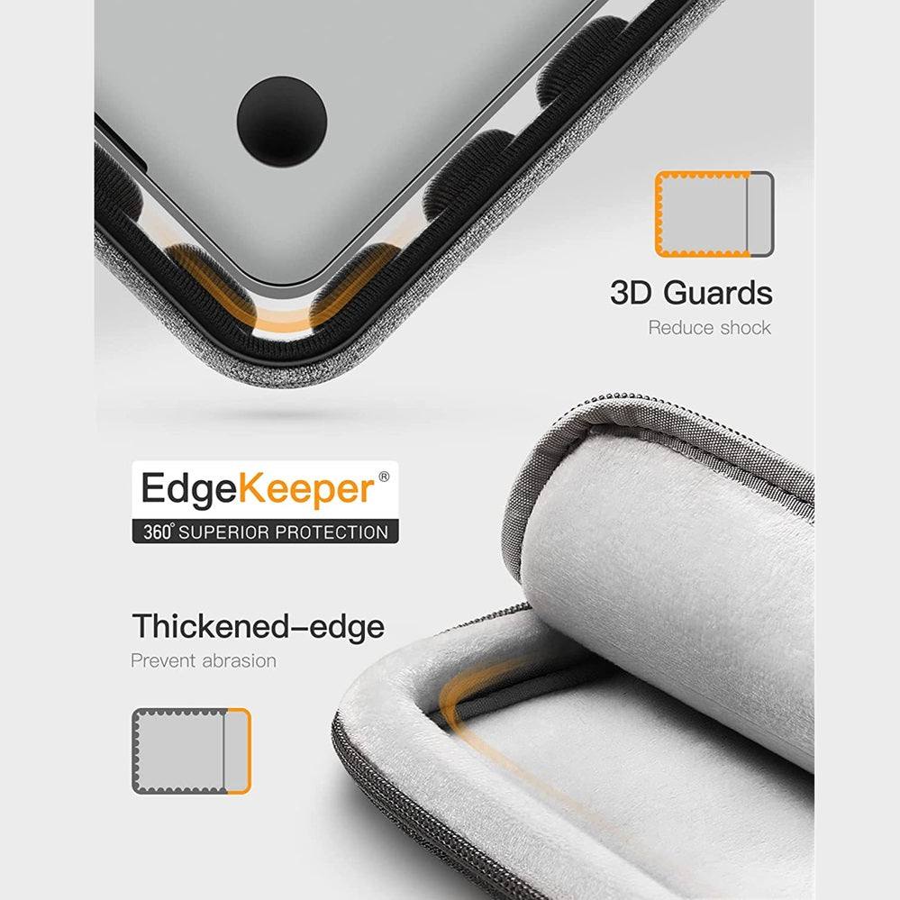 EdgeKeeper Laptop Sleeve and Pouch - Black Grey 16 Inches - Image 6