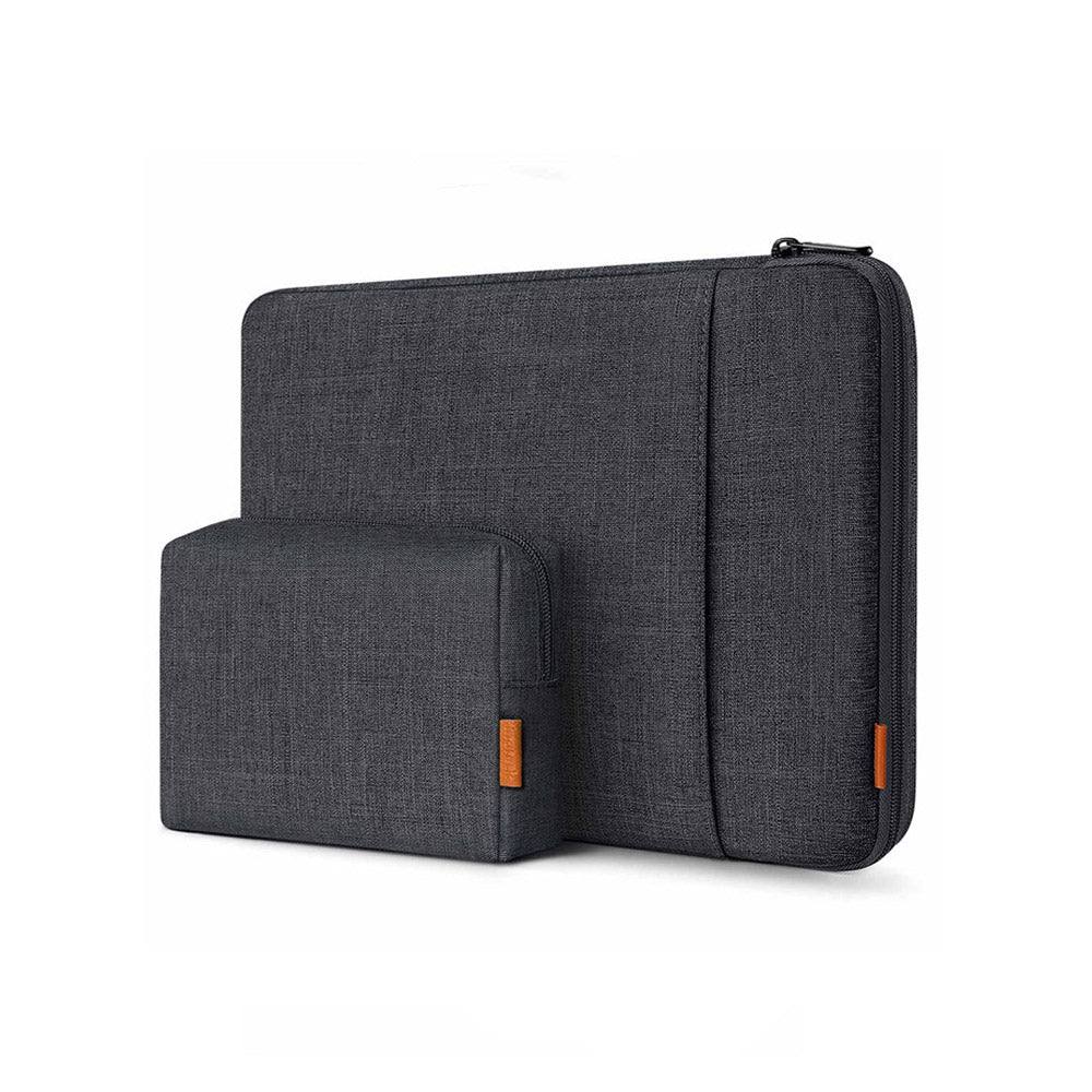 EdgeKeeper Laptop Sleeve With Pouch - Black Grey 14 Inches - Image 3