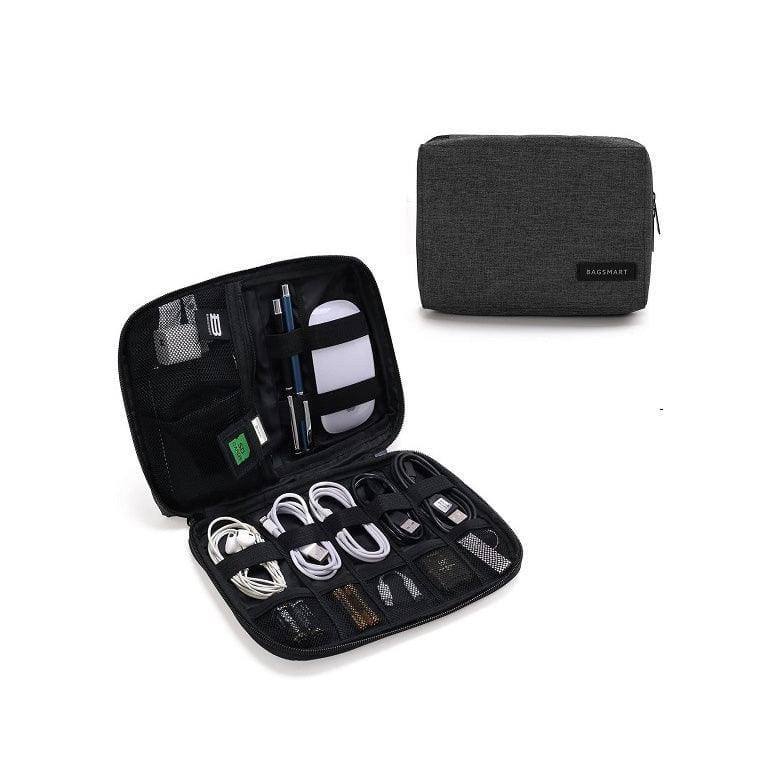 Electronics Organiser, Small - Heather Black - Image 4